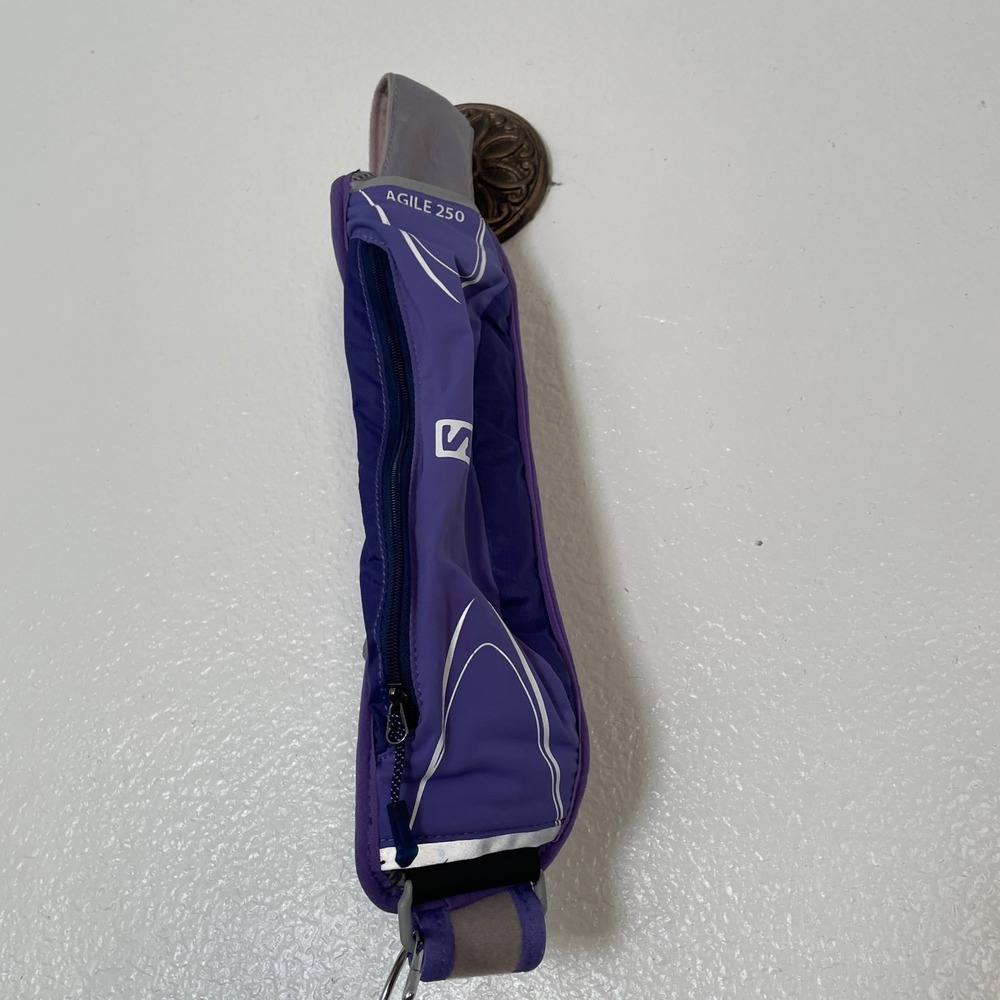 Salomon Agile 250 Belt Running Waist Pack Purple Grey Adjustable NS
